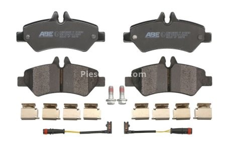 Set plăcuțe frână ABE, spate ,pentru: MERCEDES SPRINTER 3,5-T (B906), SPRINTER 3,5-T (B907), SPRINTER 3,5-T (B907, B910), SPRINTER 3-T (B906), SPRINTER 4,6-T (B906) 1.8-3.5 04.06-