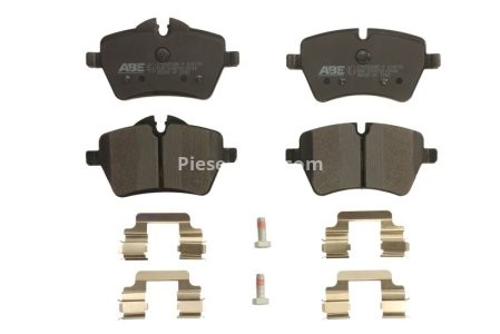 Set plăcuțe frână ABE, față ,pentru: MINI (R50, R53), (R52), (R56), (R57), (R58), (R59), CLUBMAN (R55), COUNTRYMAN (R60), PACEMAN (R61) 1.4LPG-2.0D 11.03-10.16