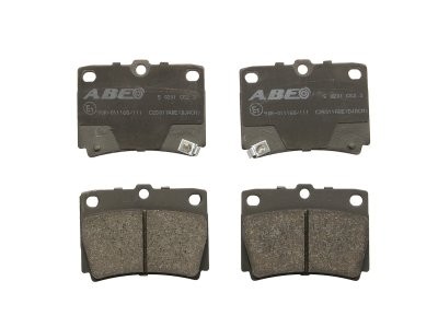 Set plăcuțe frână ABE, spate ,pentru: MITSUBISHI PAJERO II, PAJERO III, PAJERO SPORT I, PAJERO SPORT II, PAJERO SPORT III 2.4D-3.0 12.90-