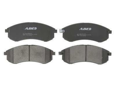 Set plăcuțe frână ABE, față ,pentru: MITSUBISHI COLT VI, DELICA / SPACE GEAR, ECLIPSE, ECLIPSE II, ECLIPSE III, L 300 III, L200, L400, LANCER IV, LANCER V, LANCER VII, LANCER VIII 0.7-3.5 03.80-