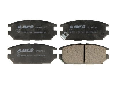 Set plăcuțe frână ABE, spate ,pentru: MITSUBISHI DELICA / SPACE GEAR, ECLIPSE II, ECLIPSE III, ECLIPSE IV, GALANT VII, LANCER IV, LANCER V, LANCER VI, LANCER VII, MAGNA 1.6-4.5 05.91-12.08