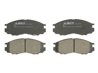 Set plăcuțe frână ABE, față ,pentru: MITSUBISHI COLT VI, DELICA / SPACE GEAR, ECLIPSE, ECLIPSE II, ECLIPSE III, L 300 III, L200, L400, LANCER IV, LANCER V, LANCER VII, LANCER VIII 0.7-3.5 03.80-