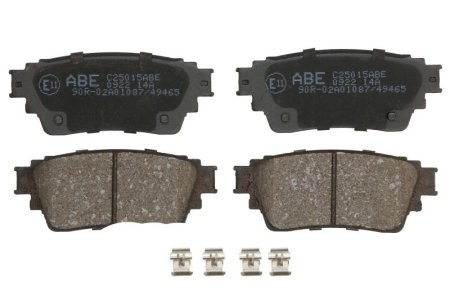 Set plăcuțe frână ABE, spate ,pentru: MITSUBISHI ECLIPSE, OUTLANDER III 1.5/2.2D/2.4H 10.17-