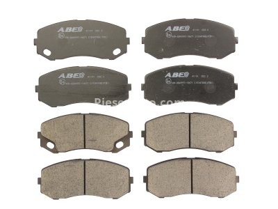 Set plăcuțe frână ABE, față ,pentru: TOYOTA AYGO; MITSUBISHI CANTER (FB7, FB8, FE7, FE8) VII, CANTER (FE5, FE6) VI 1.0-4.9D 08.01-