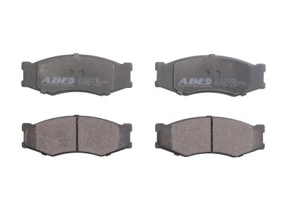 Set plăcuțe frână ABE, față ,pentru:  NISSAN 300ZX, ALMERA I, AVENIR, BLUEBIRD, CABSTAR, CABSTAR E, CEDRIC, LAUREL, MICRA IV, NAVARA, NP300 NAVARA 1.2-4.0 06.80-