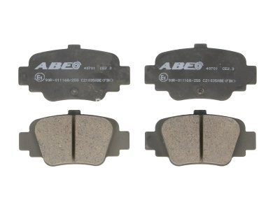 Set plăcuțe frână ABE, spate ,pentru: NISSAN MICRA II, MICRA III; ROVER MINI 1.0-1.5D 01.92-06.10