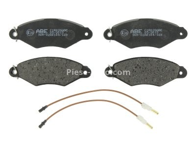 Set plăcuțe frână ABE, față ,pentru: NISSAN KUBISTAR, MURANO II, NP300 NAVARA, QASHQAI I; RENAULT CLIO II, KANGOO, KANGOO EXPRESS 1.0-3.5 08.97-