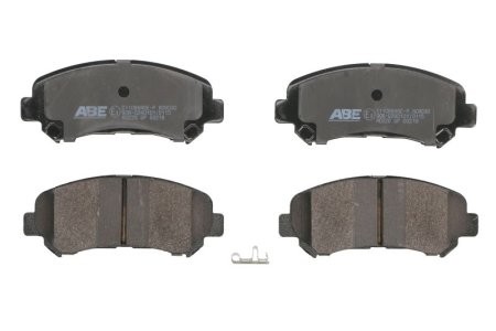 Set plăcuțe frână ABE, față ,pentru: NISSAN AVENIR, CEDRIC, JUKE, MURANO II, NAVARA, NP300 NAVARA, PICK UP, QASHQAI I, QASHQAI II, ROGUE, SENTRA VI, STAGEA, VANETTE, X-TRAIL 1.2-4.0 07.82-