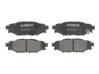 Set plăcuțe frână ABE, spate ,pentru: PORSCHE 911; SUBARU BRZ, FORESTER, IMPREZA, LEGACY III, LEGACY IV, LEGACY V, OUTBACK, TRIBECA, WRX, XV; TOYOTA GT 86 1.5-3.6 07.77-
