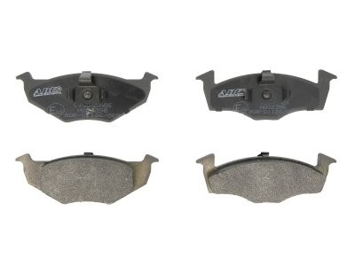Set plăcuțe frână ABE, față ,pentru: SEAT CORDOBA, CORDOBA VARIO, IBIZA II, IBIZA III, TOLEDO I; VW GOLF III, POLO, POLO III, POLO III CLASSIC, POLO/KOMBI, SAVEIRO I 1.0-Electric 08.90-11.09