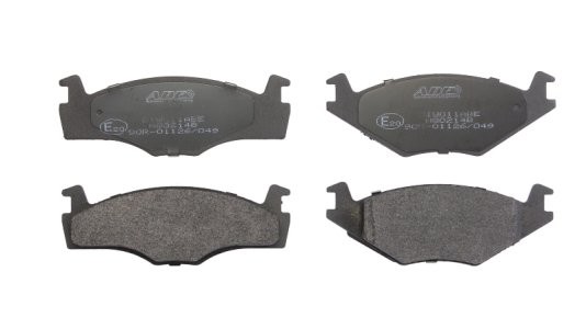 Set plăcuțe frână ABE, față ,pentru: SEAT CORDOBA, IBIZA II, TOLEDO I; VW CADDY I, GOLF I, GOLF II, GOLF III, JETTA I, JETTA II, PASSAT B1, PASSAT B2, PASSAT B3/B4 1.0-2.2 02.74-10.02