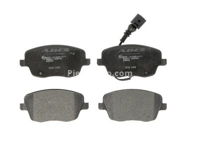 Set plăcuțe frână ABE, față ,pentru: SEAT IBIZA III, IBIZA IV, IBIZA IV SC; SKODA FABIA I, FABIA II, ROOMSTER; VW POLO, POLO IV, POLO V, POLO VIVO 1.2-2.0 12.99-