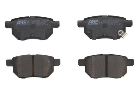Set plăcuțe frână ABE, spate ,pentru:  SUBARU TREZIA; TOYOTA AURIS, BB I, CAMRY, CARINA V, CELICA, COROLLA, IQ, IST, MATRIX, PORTE I, PREMIO, PRIUS 1.0-2.5H 04.86-