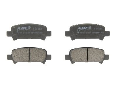 Set plăcuțe frână ABE, spate ,pentru: SUBARU FORESTER, IMPREZA, LEGACY III, LEGACY IV, LEGACY V, OUTBACK, XV 1.5-3.0 03.94-