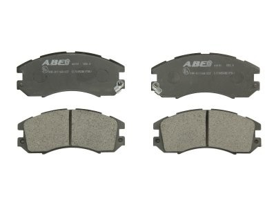 Set plăcuțe frână ABE, față ,pentru: SUBARU IMPREZA, LEGACY I, LEGACY II, LEGACY III, LEGACY OUTBACK 1.6-3.0 01.89-08.03 3