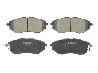 Set plăcuțe frână ABE, față ,pentru: SUBARU FORESTER, IMPREZA, LEGACY III, LEGACY IV, LEGACY V, LEVORG, OUTBACK, TRIBECA, XV 1.5-3.6 08.00-