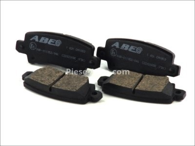 Set plăcuțe frână ABE, spate ,pentru: TOYOTA COROLLA, COROLLA VERSO, IST, VIOS / SOLUNA VIOS, YARIS VERSO 1.4-2.0D 10.99-06.13