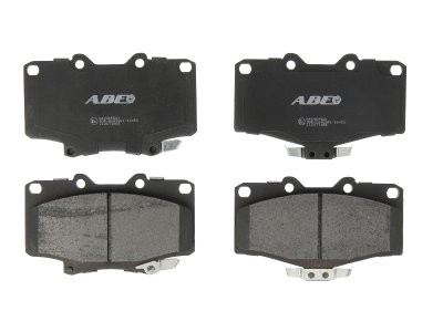 Set plăcuțe frână ABE, față ,pentru: TOYOTA 4 RUNNER II, 4 RUNNER III, FORTUNER, HILUX, HILUX V, LAND CRUISER, LAND CRUISER 90 2.2-4.2D 03.89-