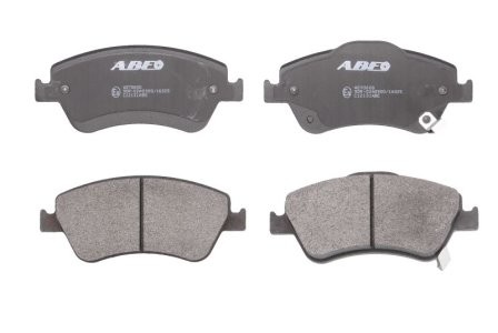 Set plăcuțe frână ABE, față ,pentru: TOYOTA ALLION II, AURIS, BB I, COROLLA, MARK X ZIO I, NOAH/VOXY, PREMIO, RAV 4 III, URBAN CRUISER, VERSO, VERSO S 1.3-3.5 03.00-