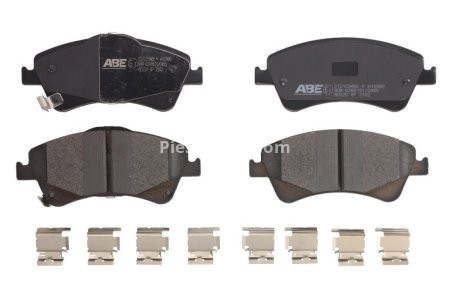 Set plăcuțe frână ABE, față ,pentru: TOYOTA ALLION II, AURIS, AVENSIS, COROLLA, NOAH/VOXY, PREMIO, RAV 4 III, URBAN CRUISER, VERSO, VERSO S 1.33-3.5 11.05-