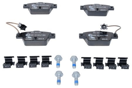 Set plăcuțe frână ATE din ceramică, spate , pentru: ALFA ROMEO MITO; FIAT BRAVO II, MULTIPLA, STILO; LANCIA DELTA III 0.9-2.4 04.99-10.18
