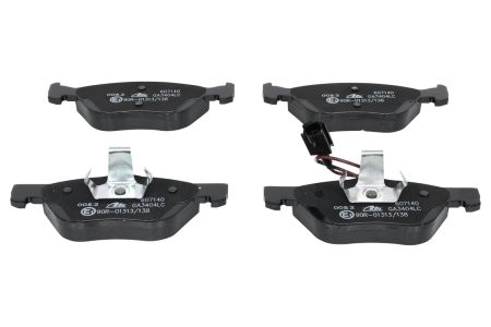 Set plăcuțe frână ATE, față , pentru: ALFA ROMEO 147, 156, GT; FIAT BRAVO I, MAREA, MULTIPLA, PUNTO; LANCIA LYBRA 1.6-2.5 02.97-03.12 3