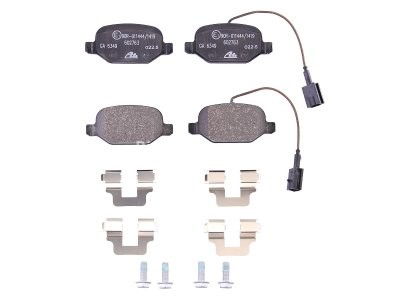 Set plăcuțe frână ATE, spate  (cu accesorii; cu șuruburi ghidare etrier), pentru: ALFA ROMEO MITO 0.9-1.6D 08.08-10.18