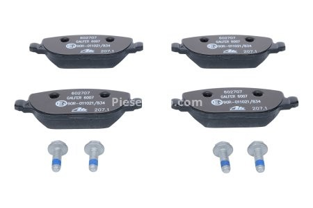 Set plăcuțe frână ATE, spate  (cu șuruburi ghidare etrier), pentru: ALFA ROMEO 159, BRERA, SPIDER; LANCIA THESIS 1.8-3.2 07.02-12.12 3
