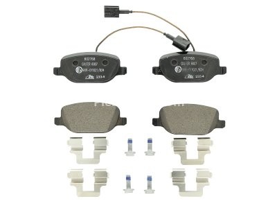 Set plăcuțe frână ATE, spate  (cu șuruburi ghidare etrier), pentru: ALFA ROMEO GIULIETTA, GIULIETTA/HATCHBACK 1.4-2.0D 04.10-12.20