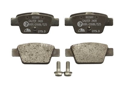 Set plăcuțe frână ATE, spate  (cu șuruburi ghidare etrier), pentru: ALFA ROMEO MITO; FIAT BRAVO II, MULTIPLA, STILO; LANCIA DELTA III 0.9-2.4 04.99-10.18