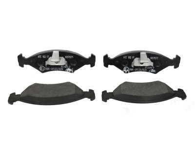 Set plăcuțe frână ATE, față , pentru: FERRARI MONDIAL; FORD ESCORT III, ESCORT III EXPRESS, ESCORT IV, ESCORT IV EXPRESS, FIESTA II, FIESTA III, FIESTA IV, FIESTA/HATCHBACK 1.0-3.2 09.80-08.03