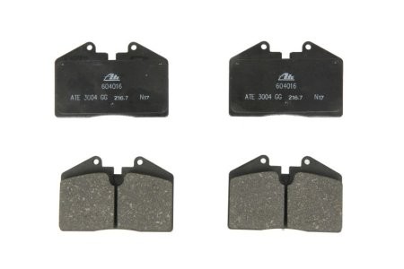 Set plăcuțe frână ATE, față/spate , pentru: FERRARI 348 SPIDER, 348 TB/GTB, 348 TS/GTS, 456 GT/GTA, 512 M, 512 TR, F355 BERLINETTA, F355 GTS; MASERATI 3200 GT, 4200 GT / 2.5-5.5 07.77-