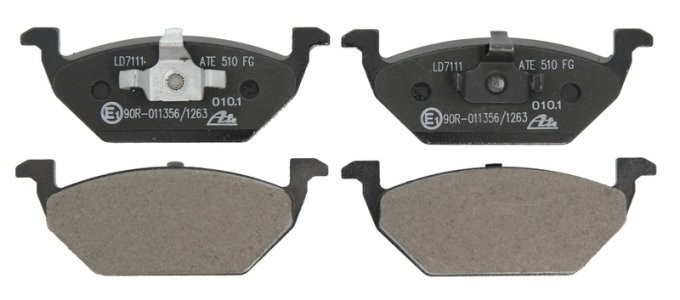 Set plăcuțe frână ATE din ceramică, față , pentru: AUDI A1, A1 ALLSTREET, A1 CITY CARVER, A3; SEAT ARONA, CORDOBA, IBIZA III, IBIZA IV, IBIZA IV SC, IBIZA IV ST 1.0-Electric 12.95-