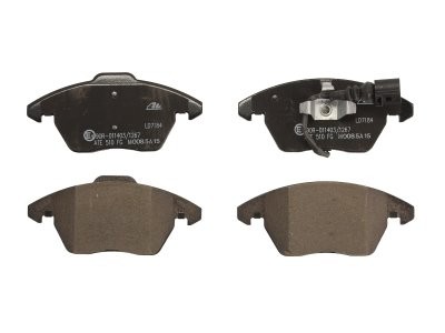 Set plăcuțe frână ATE din ceramică, față , pentru: AUDI A1, A3; SEAT ALTEA, ALTEA XL, IBIZA IV, IBIZA IV SC, IBIZA IV ST, IBIZA IV/HATCHBACK, LEON, TOLEDO III, TOLEDO IV 1.0-Electric 02.98-