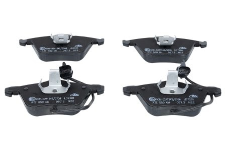 Set plăcuțe frână ATE din ceramică, față , pentru: AUDI A4 B6, A4 B7, A6 ALLROAD C6, A6 C6, A8 D3; SEAT EXEO, EXEO ST 1.6-4.0D 11.00-05.13 3