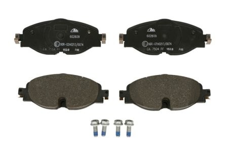 Set plăcuțe frână ATE, față , pentru: AUDI A1, A1 ALLSTREET, A1 CITY CARVER, Q3; SKODA KAROQ; VW ARTEON, ARTEON SHOOTING BRAKE, CADDY ALLTRACK, CADDY ALLTRACK/MINIVAN 1.0-Electric 08.11- 1