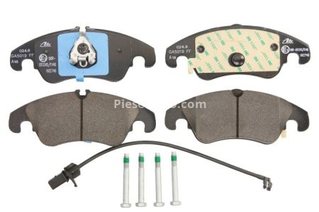Set plăcuțe frână ATE, față (cu șuruburi ghidare etrier), pentru: AUDI A4 ALLROAD B8, A4 B8, A5 1.8-4.2 06.07-01.17 1