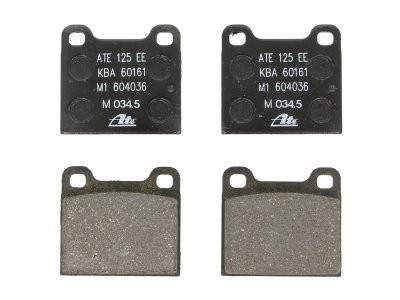 Set plăcuțe frână ATE, spate  , pentru: MERCEDES 123 (C123), 123 T-MODEL (S123), 123 (W123), /8 (W114), /8 (W115), CABRIOLET (W111, W112), HECKFLOSSE (W111, W112), S (C126) 1.0-6.8 02.61-12.94 1