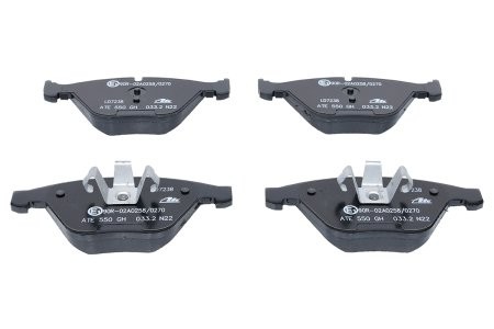 Set plăcuțe frână ATE din ceramică, față , pentru: BMW 3 (E90), 3 (E91), 3 (E92), 3 (E93), X1 (E84), Z4 (E89) 1.6-3.0D 12.04-08.16 3