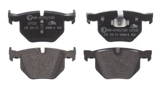 Set plăcuțe frână ATE din ceramică, spate , pentru: BMW X5 (E70), X5 (F15, F85), X6 (E71, E72), X6 (F16, F86) 2.0-3.0D 10.06-07.19 1