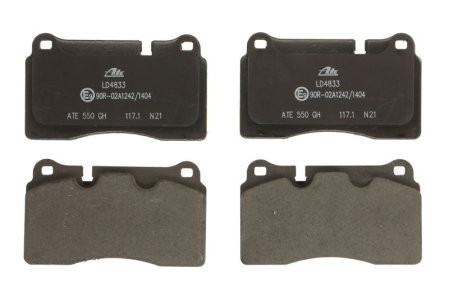 Set plăcuțe frână ATE din ceramică, față , pentru: CHEVROLET CORVETTE; CUPRA ATECA, FORMENTOR, LEON, LEON SPORTSTOURER; SEAT LEON, LEON SC, LEON SPORTSTOURER, LEON ST 1.4H-6.2 10.02-