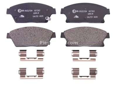 Set plăcuțe frână ATE, față (cu accesorii), pentru: CHEVROLET CRUZE, ORLANDO, TRAX, VOLT; OPEL AMPERA, ASTRA J, ASTRA J GTC, MOKKA / MOKKA X, ZAFIRA C 1.3D-2.0D 05.09-