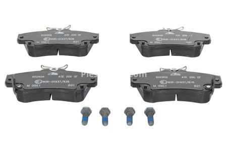 Set plăcuțe frână ATE, față (cu șuruburi ghidare etrier), pentru: CHRYSLER PT CRUISER 1.6-2.4 06.00-12.10 3