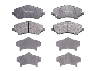 Set plăcuțe frână ATE, față (cu un tampon de amortizare), pentru: CHRYSLER TOWN & COUNTRY; DODGE GRAND; JEEP CHEROKEE, WRANGLER III 2.8D-4.0 04.07-
