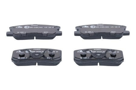 Set plăcuțe frână ATE, spate  , pentru: CITROEN C4 AIRCROSS, C-CROSSER, C-CROSSER ENTERPRISE; JEEP COMPASS, PATRIOT; LANCIA FLAVIA; MITSUBISHI ASX, ENDEAVOR 1.6-3.8 04.00- 3