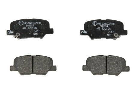 Set plăcuțe frână ATE, spate  , pentru: CITROEN C4 AIRCROSS; MAZDA 6, 6/KOMBI; MITSUBISHI ASX, OUTLANDER III; PEUGEOT 4008 1.6-3.0 02.10- 1