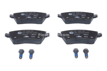 Set plăcuțe frână ATE, față (cu șuruburi ghidare etrier), pentru: MERCEDES CITAN MIXTO (DOUBLE CABIN), CITAN (MPV), CITAN/MINIVAN (W415); DACIA DOKKER 0.9-Electric 01.03- 3