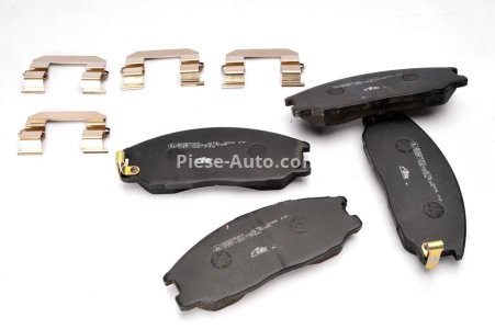 Set plăcuțe frână ATE, față (cu accesorii), pentru: DAEWOO REXTON; HYUNDAI H-1, H-1 / STAREX, H-1 CARGO, HIGHWAY, SANTA FÉ I, TRAJET, TRAJET/MINIVAN; SSANGYONG ACTYON I 1.5-3.2 06.97-