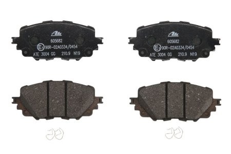 Set plăcuțe frână ATE, față (cu accesorii), pentru: FIAT 124 SPIDER; MAZDA MX-5 IV, MX-5 RF TARGA 1.4/1.5/2.0 06.15-