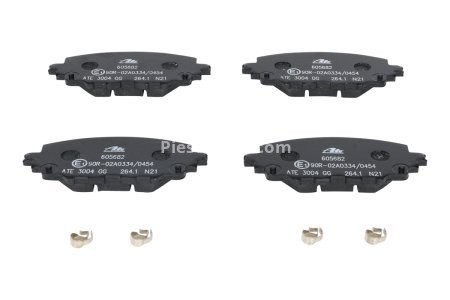 Set plăcuțe frână ATE, față (cu accesorii), pentru: FIAT 124 SPIDER; MAZDA MX-5 IV, MX-5 RF TARGA 1.4/1.5/2.0 06.15- 3